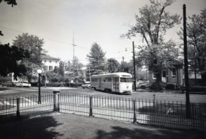 Baltimore Transit Company | Towson, MD | PCC 7111 | Washington St | 1960 | Fielding Lew Bowman photograph