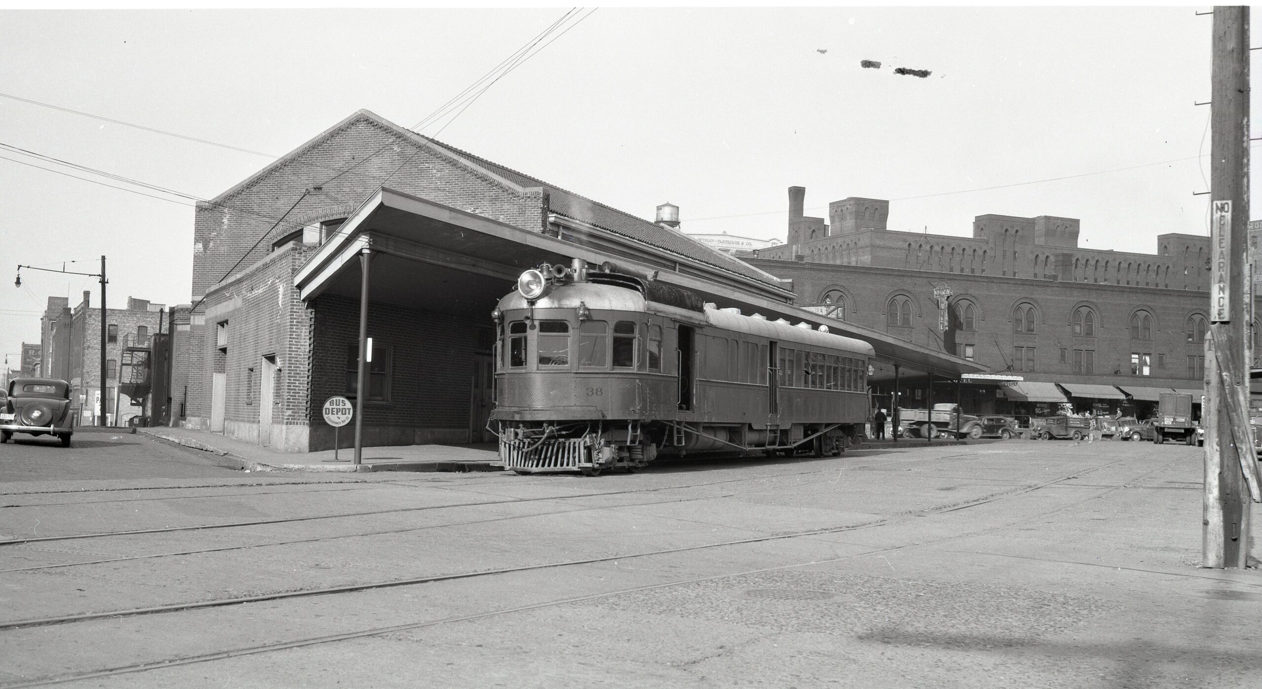 NRHS | Minneapolis Northfield and Southern |  Minneapolis, MN  | Car 38 7th St and 3rd Ave North 2 | July 1940