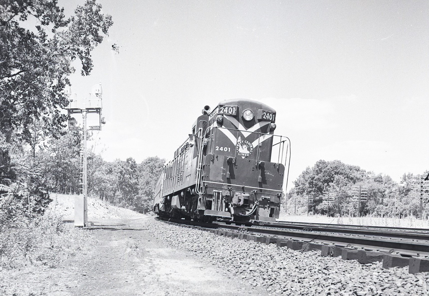 Central Railroad of New Jersey | Reading Company | Valley Forge, Pa. | Fairbanks Morse class H24-66 2401 diesel-electric locomotive | Boy Scout Jamboree Special | July 1957 | John Bowman, Jr.