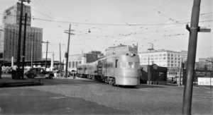 Chicago North Shore and Milwaukee | Milwaukee, Wisconsin | Electroliner | Station | August 31, 1941 | Elmer Kremkow Collection