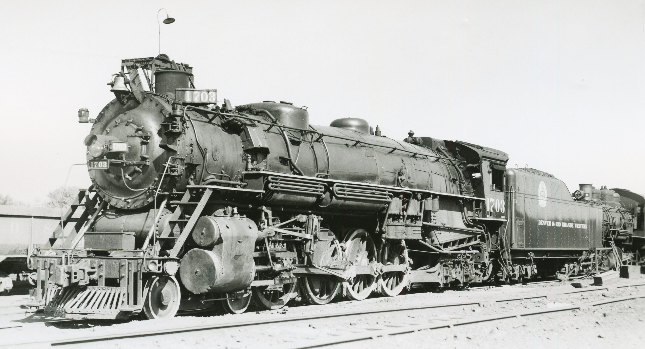 Denver and Rio Grande Western Railroad | Denver, Co. | Class M64 4-8-4 #1703 steam locomotive | July 20, 1936 | Robert Morris photo | Elmer Kremkow collection