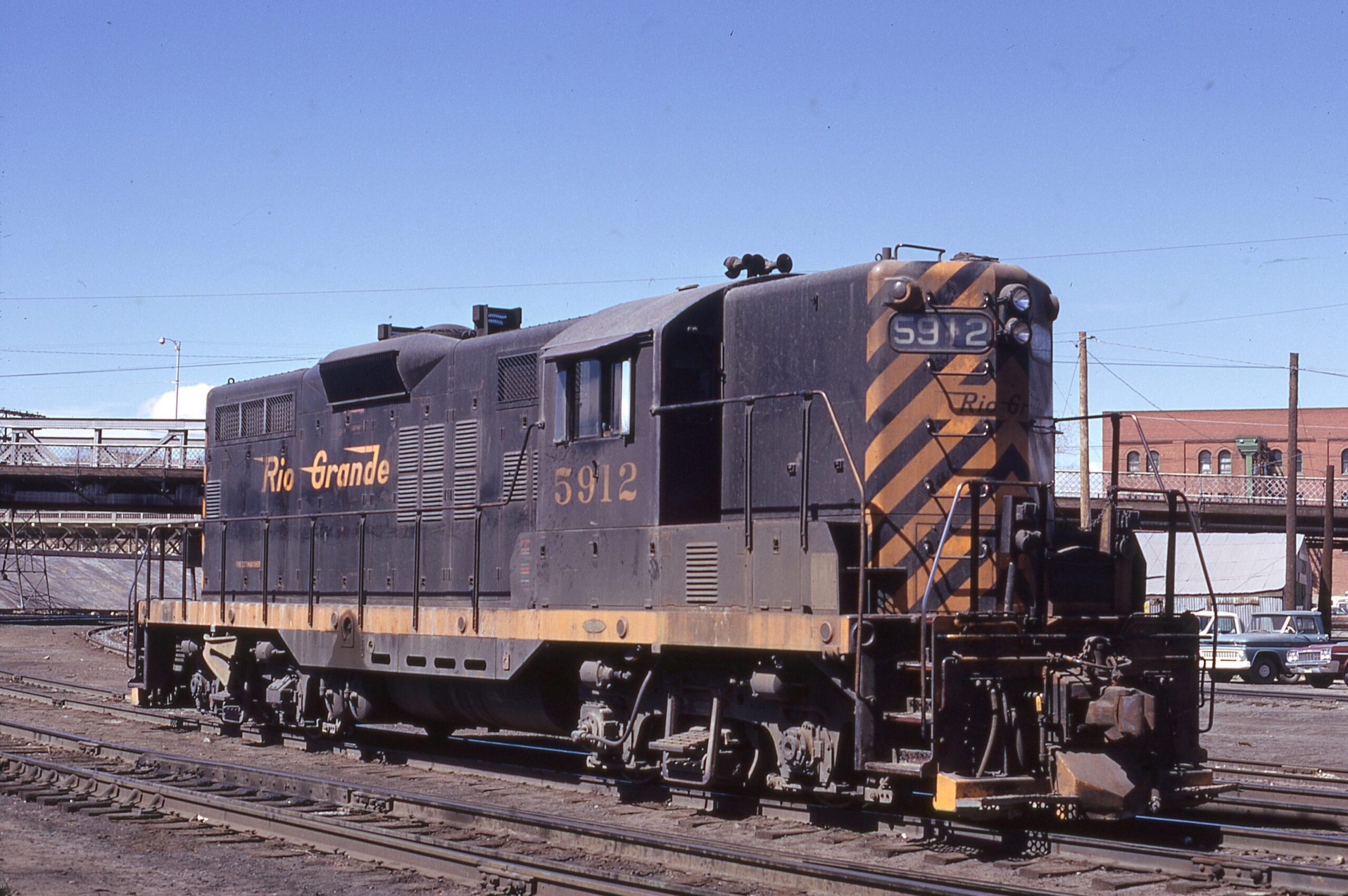 Denver and Rio Grande Western | Pueblo, Col. | GP9 5912 | March 22, 1972 | Jams Marcus photo