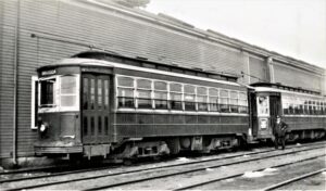 Eastern Massachusetts Street Railway | Fall River, Ma. | Car 4101 plus 1 | April 19, 1935 | Elmer Kremkow