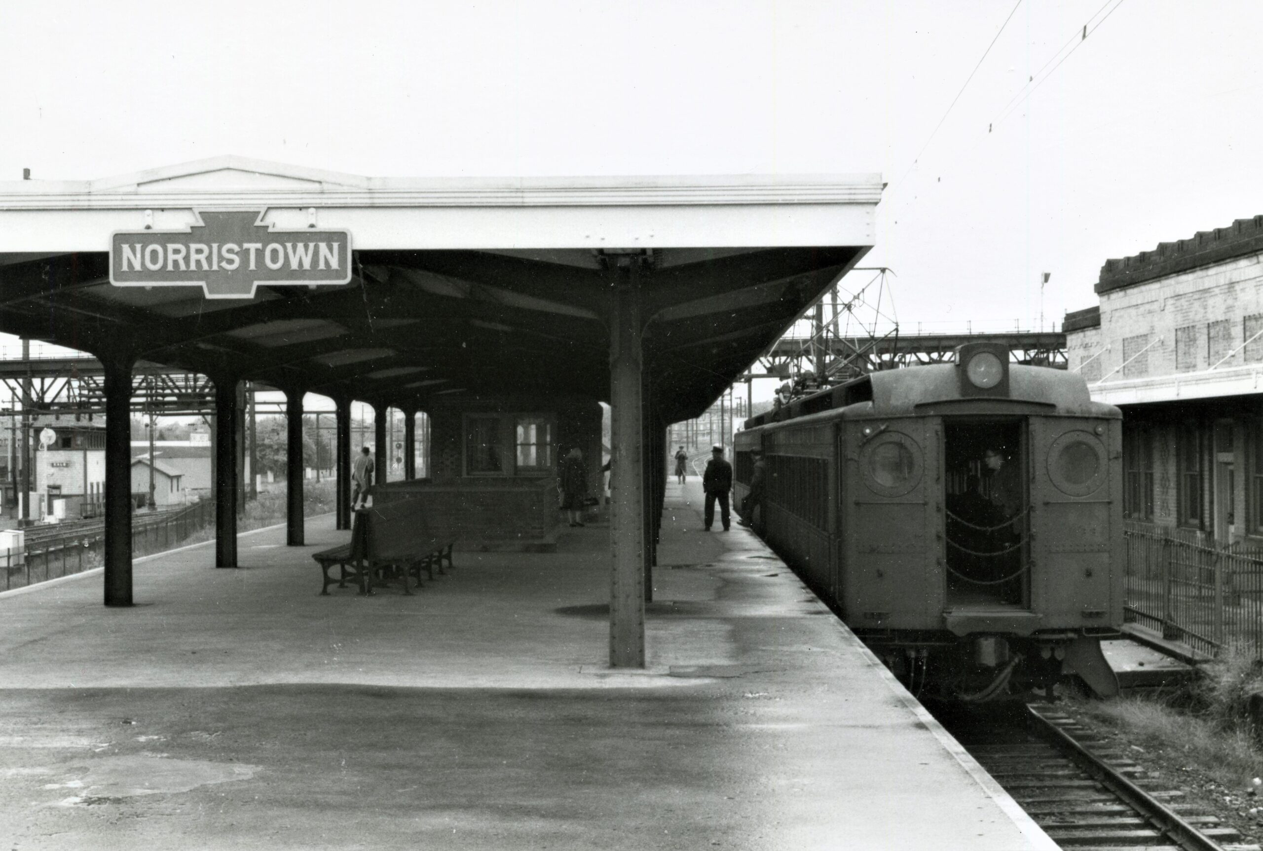 Pennsylvania Railroad | Norristown, Pa. | Station | MP54 | Last day | October 29, 1960 | Frank Tatnall