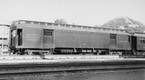 Northwestern Pacific | need location, Sausalito, Ca.? | Railway Express car 370 | 1935 | James Johnson