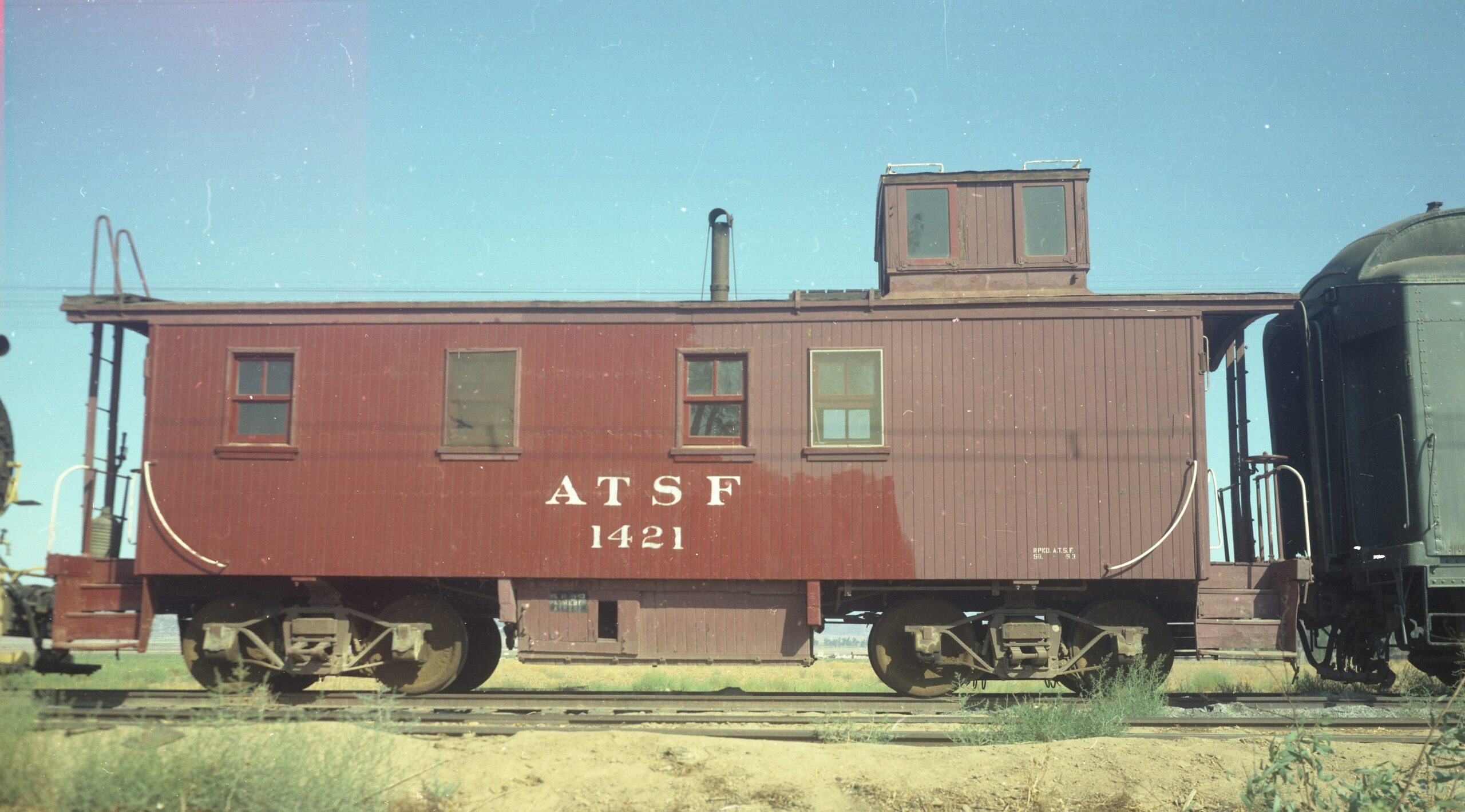 Atchison Topeka and Santa Fe | Perris, California | Caboose 1421 | September 20, 1970