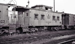Baltimore and Ohio | Newark, Ohio | I-5 class caboose #C-2290 | December 1974