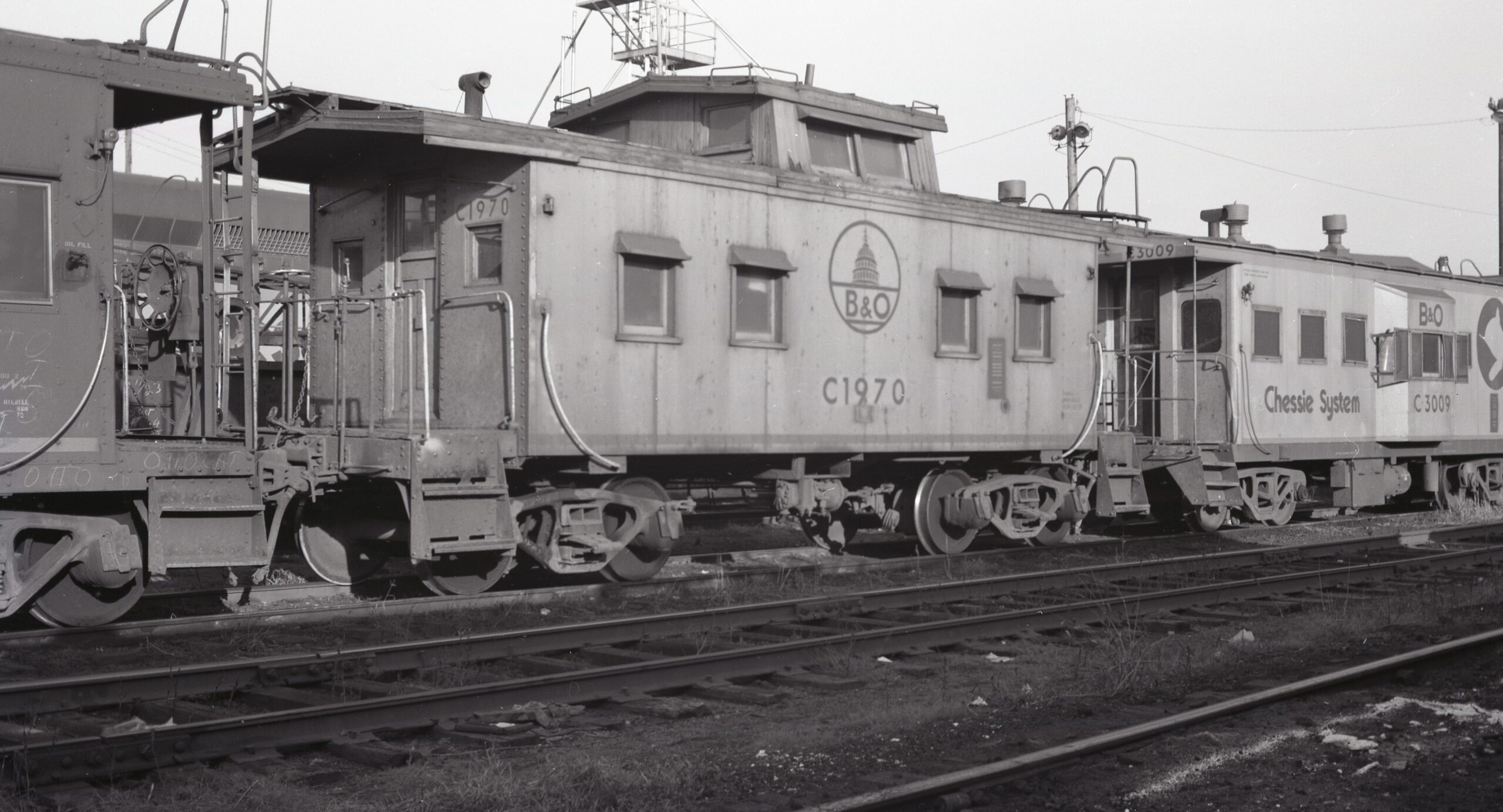 Baltimore and Ohio | Newark, Ohio | Class I-5 caboose #C-1970 | December 1974