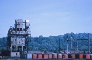 Pennsylvania Railroad | Enola, Pennsylvania | Coaling Tower | TOFC  Yard | E8a locomotives | July 28, 1962 | William Echternacht, Jr.