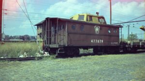 Pennsylvania Railroad | Newark, New Jersey | N-5C Class caboose 477879 | September 23, 1973