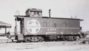 Atchison Topeka and Santa Fe | Fort Stockton, Texas | Class Ce-2 caboose 999364 | November 15, 1969