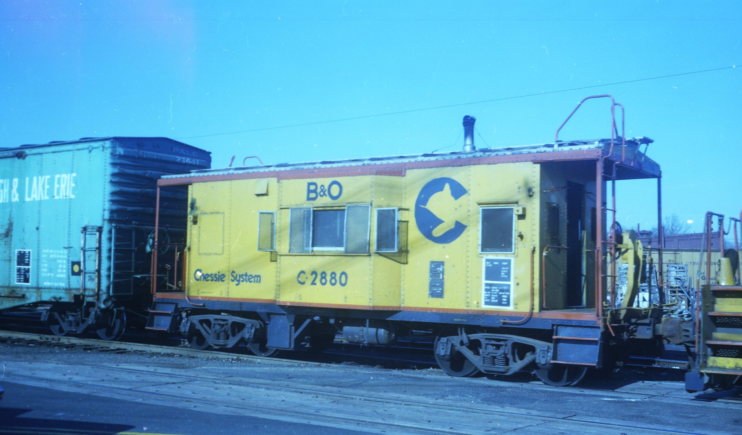 Chessie System | Baltimore & Ohio | Cranford, New Jersey | Class I-17a caboose C-2880 | January 16, 1979