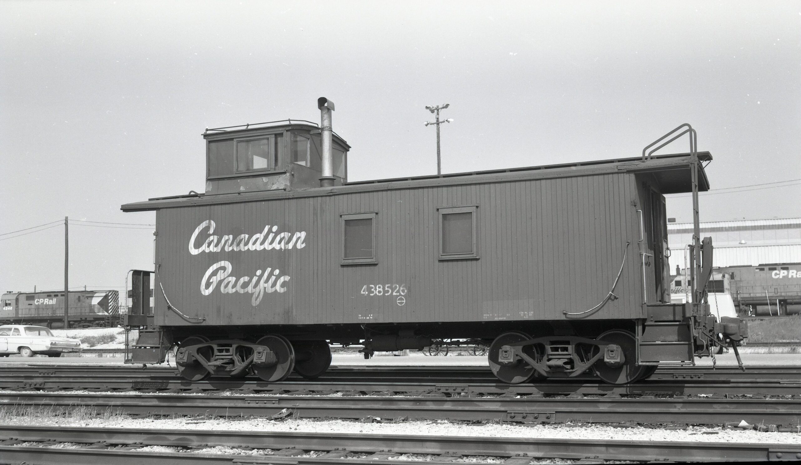 Canadian Pacific | Toronto, Ontario | Wooden caboose 438526 | June 24, 1970