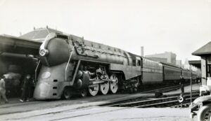 New York Central | Troy, New York | Streamline J3a Hudson 4-6-4 #5450 | Station | April 19, 1938 | Brand new from Alco