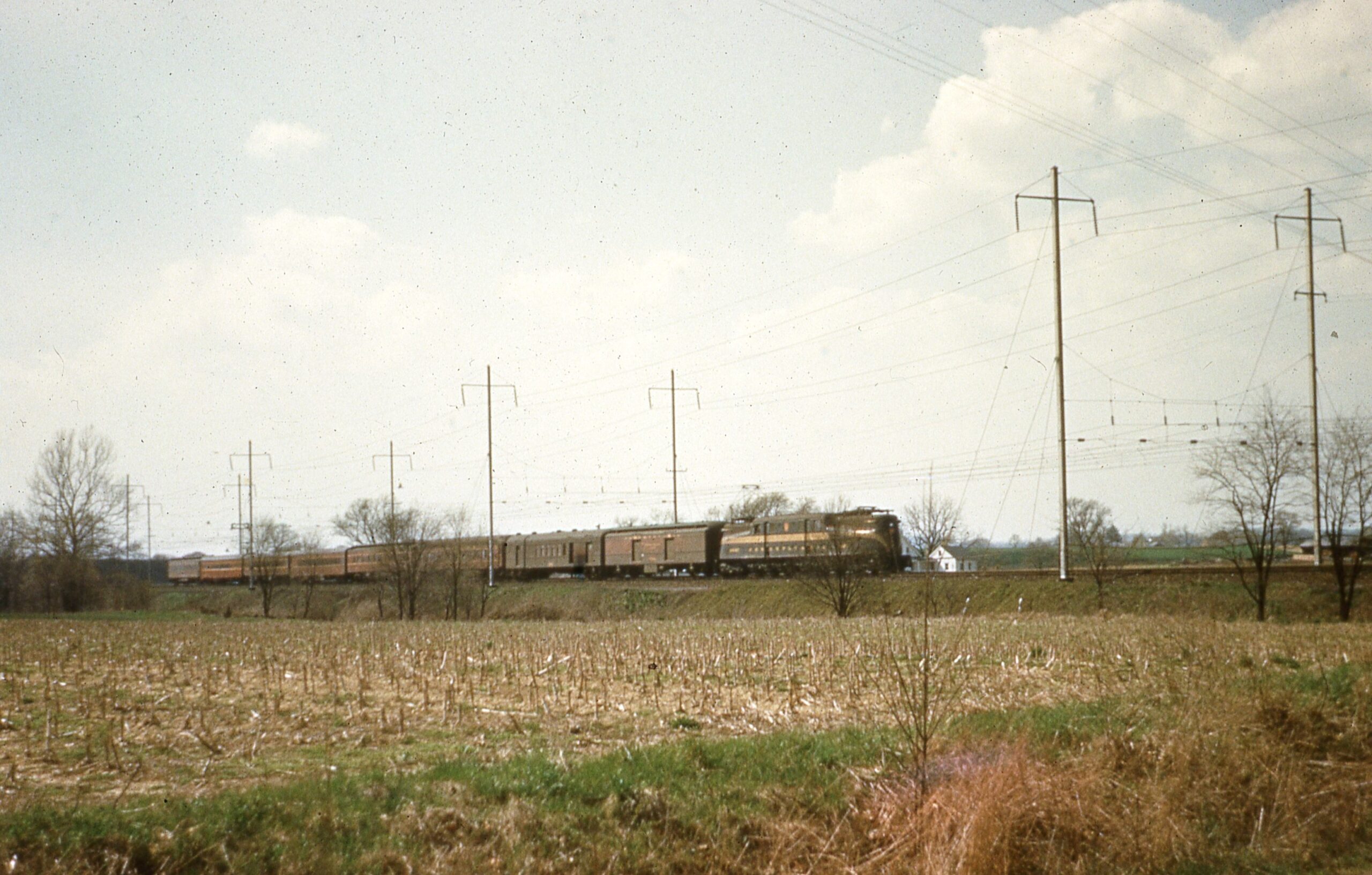 Pennsylvania Railroad | Greenfield, Pa. (Lancaster County) | GG1 | April 1950 | Bill Echternacht, Jr.