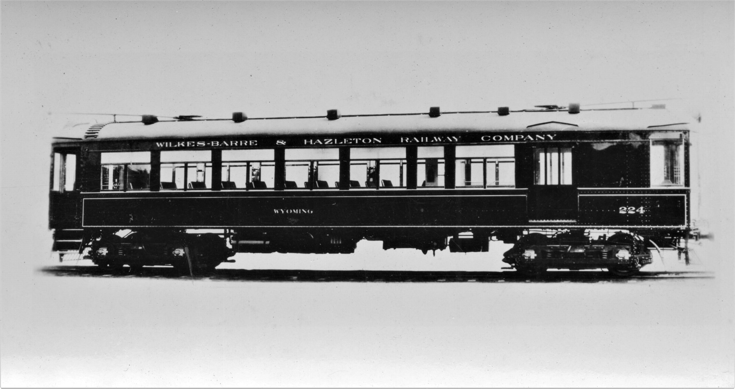 Wilkes Barre and Hazleton Electric Railway Company | Philadelphia, Pa. | Brill Car 224 “Wyoming” | 1915