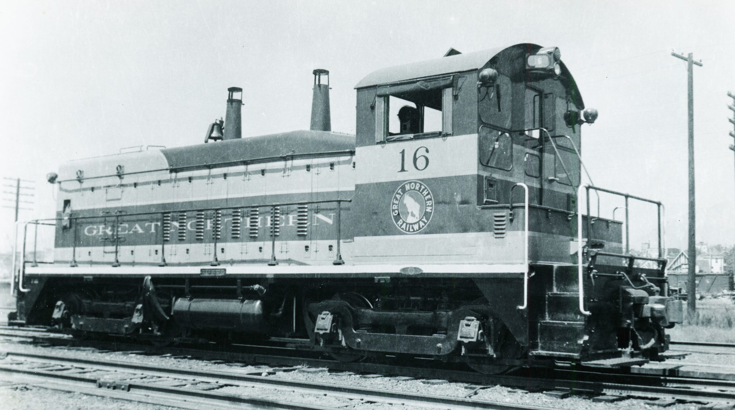 Great Northern | Vancouver, Washington | EMD SW7 16 diesel-electric locomotive | July 1956 | Max Miller Photo