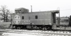 Atchison Topeka and Santa Fe Railway | Longview, Texas | Caboose Class CE2 999510 | March 28, 1973 | Joe Quinn Photo