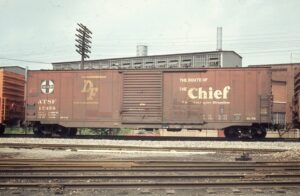 Atchison Topeka and Santa Fe Railway | Mansfield, Ohio | Box car BX-70 # 12458 | Route of the Chief | August 26 1972 | Steve Timko Photo