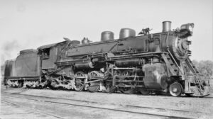 Gulf Mobile and Northern | Jackson, Mississippi | class 4-8-2 401 steam locomotive | March 6, 1928 | Robert P. Morris photo | Elmer Kremkow Collection