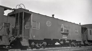 New York Central | Dana, Illinois | Steel sided Caboose # 20290 | July 1955
