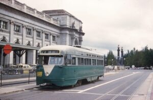 DC Transit | Washington, D.C. | Union Station | PCC #1541 | Cabin John Route 20 car | August 1962 | John Hilton photograph