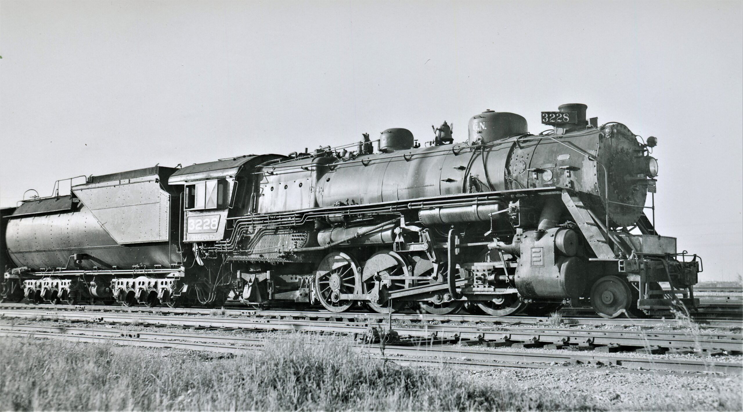 Great Northern | Fargo, North Dakota | O4 class 2-8-2 #3228 | August 25, 1955 | Robert Morris photo