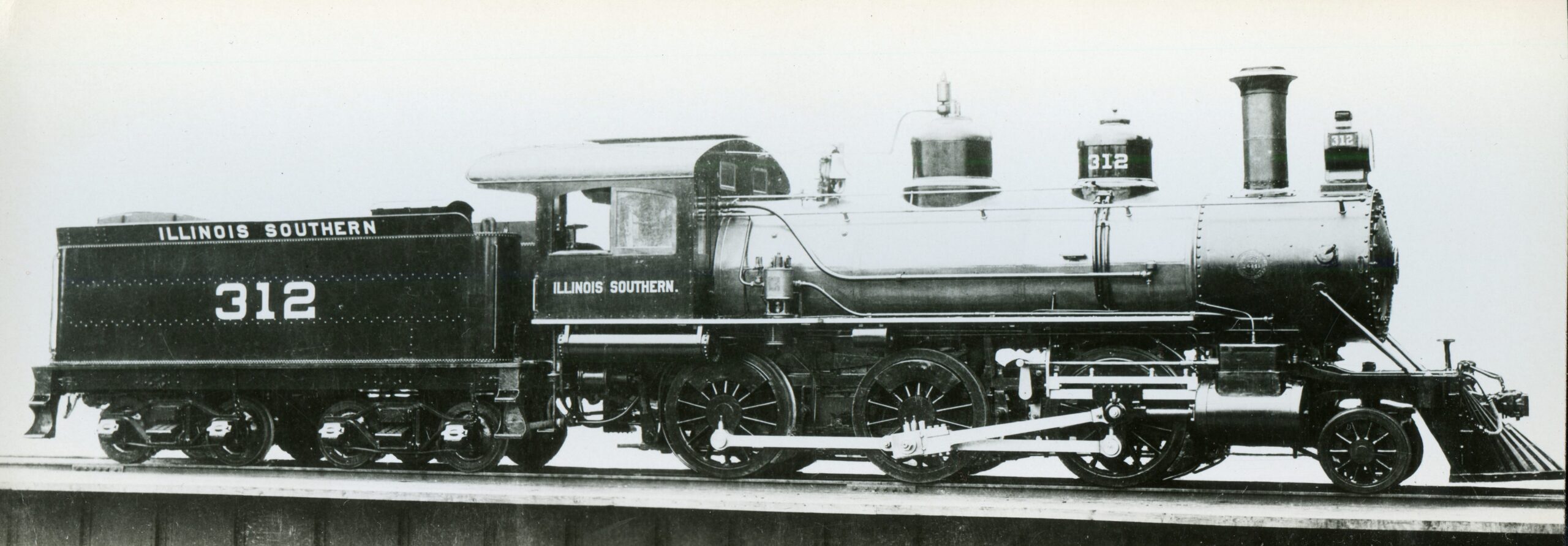 Illinois Southern | Eddystone, Pennsylvania | 2-6-0 #312 | 1904 | Baldwin Locomotive Works photograph