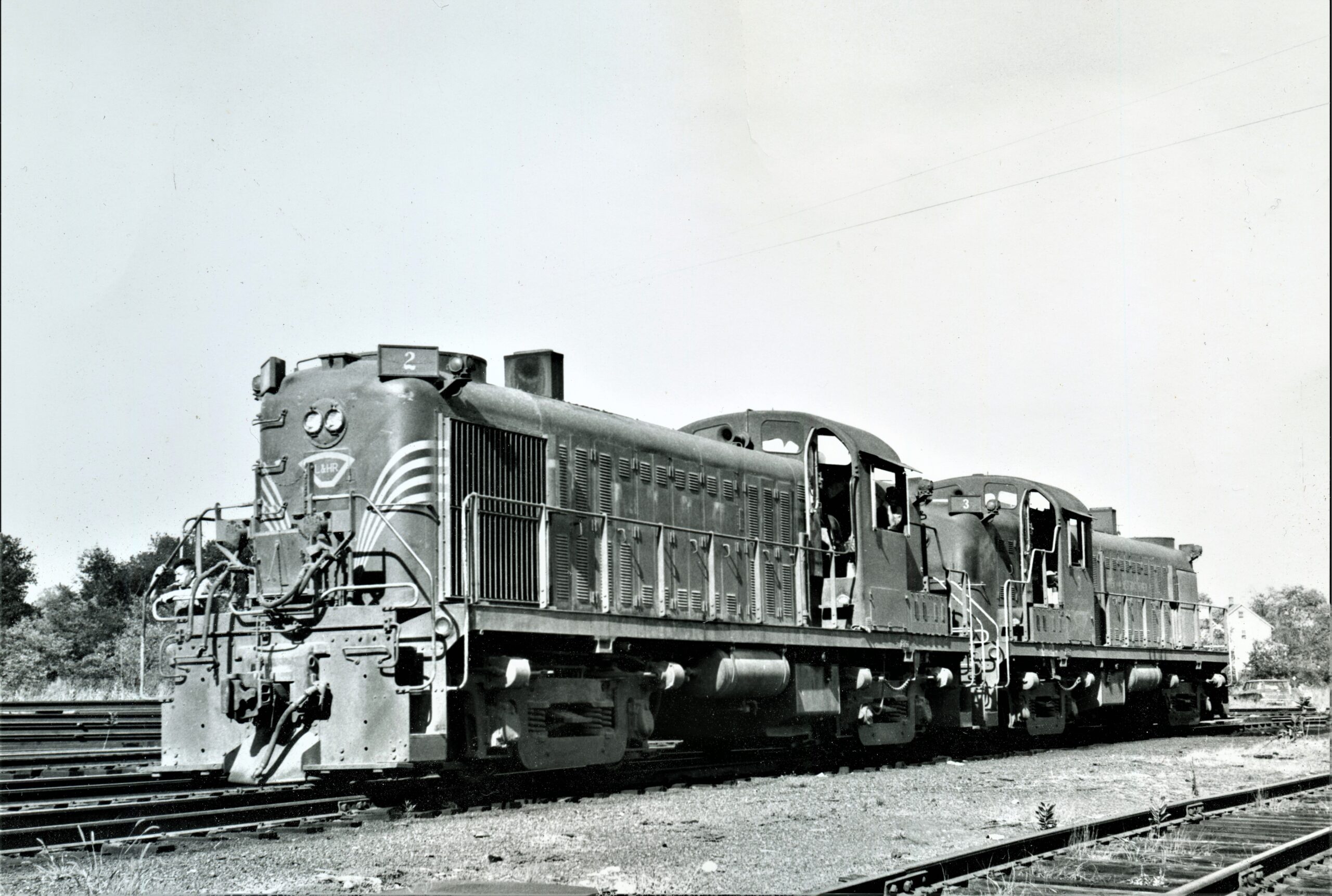 Lehigh and Hudson Railway | Warwick, New York | RS3 2 and 3 | 1960 | George Melvin Photograph