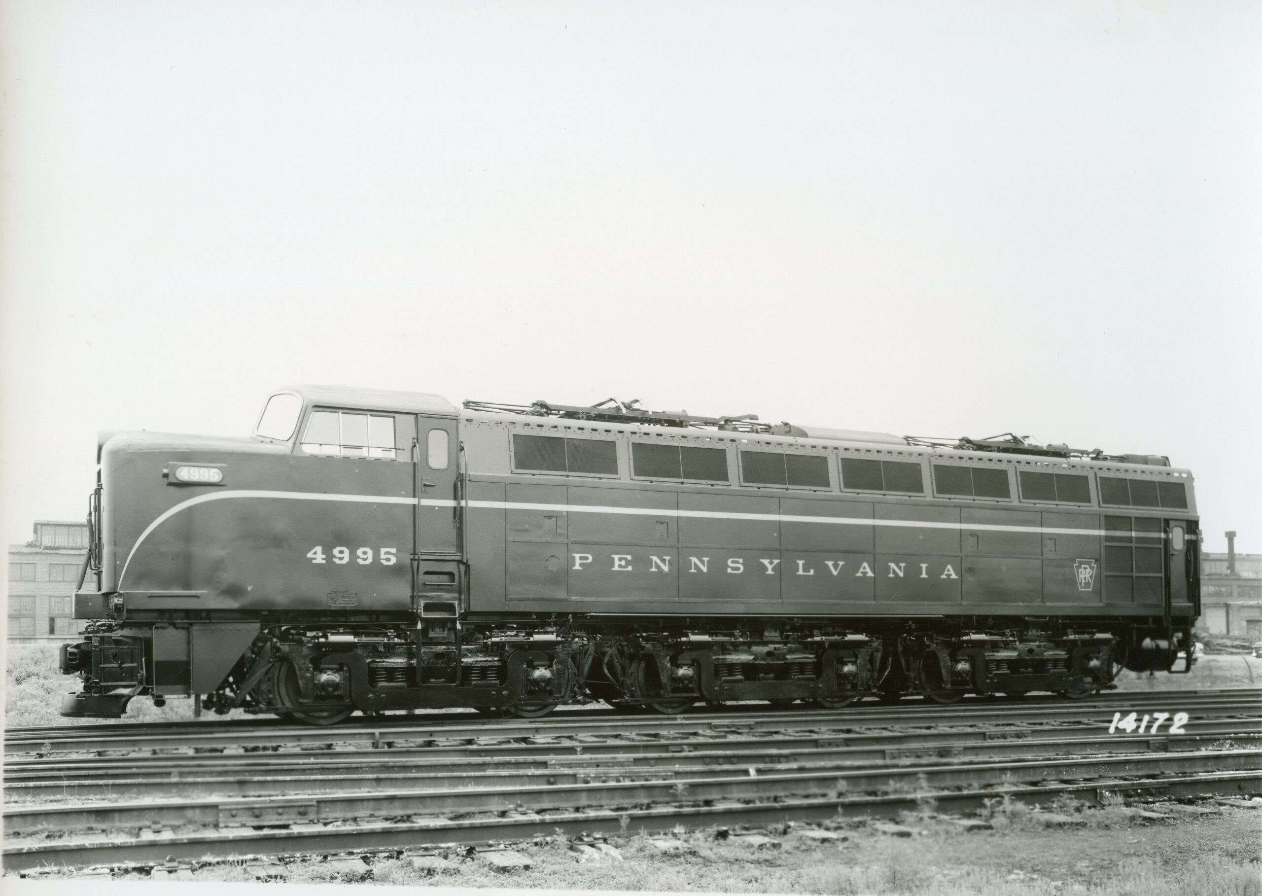 Pennsylvania Railroad | Eddystone, Pennsylvania | Baldwin / Westinghouse E3b #4995 electric-motor | 1951 | Baldwin Locomotive Works photo