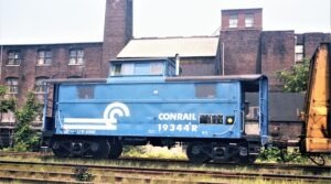 Conrail | Elizabethport, NJ | N5 caboose #19344R | ex PC 19344 | July 19, 1976