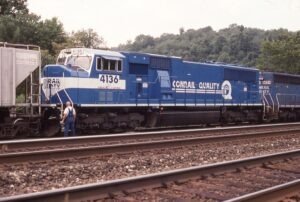 Conrail | Radebaugh, Pennsylvania | SD70MAC 4136 | August 13, 1998 | Dick Flock photograph