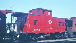 Erie Lackawanna | Croxton Yard, New Jersey | Steel caboose #C154 | August 12, 1973