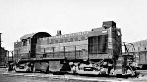 Gulf Mobile and Ohio | Peoria, Illinois | RS1 #1116 | April 17, 1948 | Arthur B. Johnson photo | Elmer Kremkow Collection