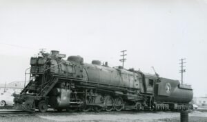 Great Northern | Portland, Oregon | Q1 class 2-10-2 #2105 | April 1950 | Arthur B. Johnson photo