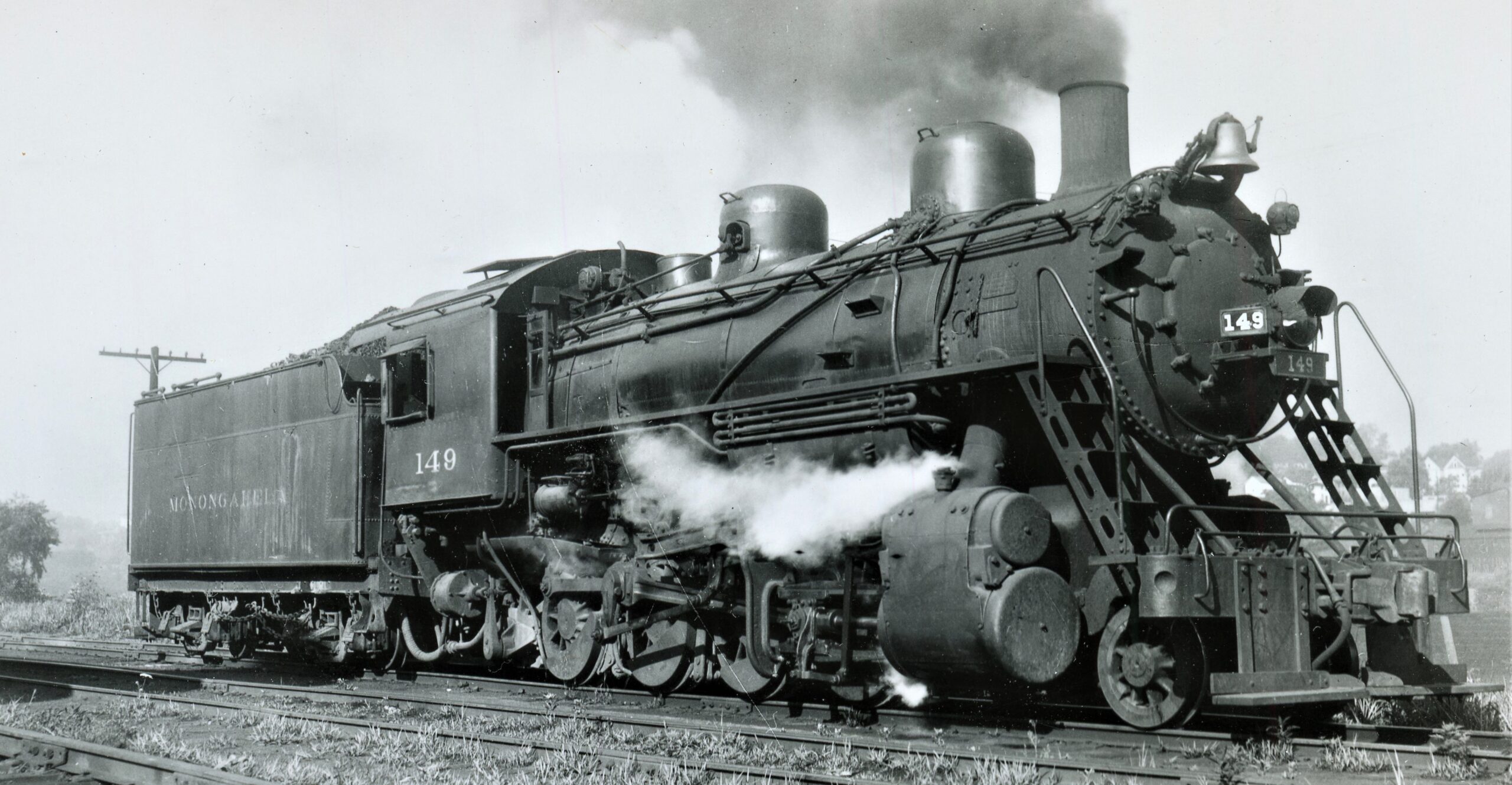 Monongahela Railway | Fairmont, West Virginia | Class H5a 2-8-0 #149 | July 25, 1946