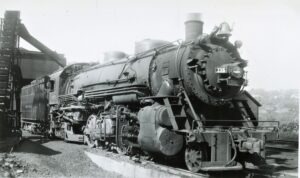Monongahela Railway | Fairmont, West Virginia | Class L1 2-8-2 #175 | Coal Tipple | July 25, 1946