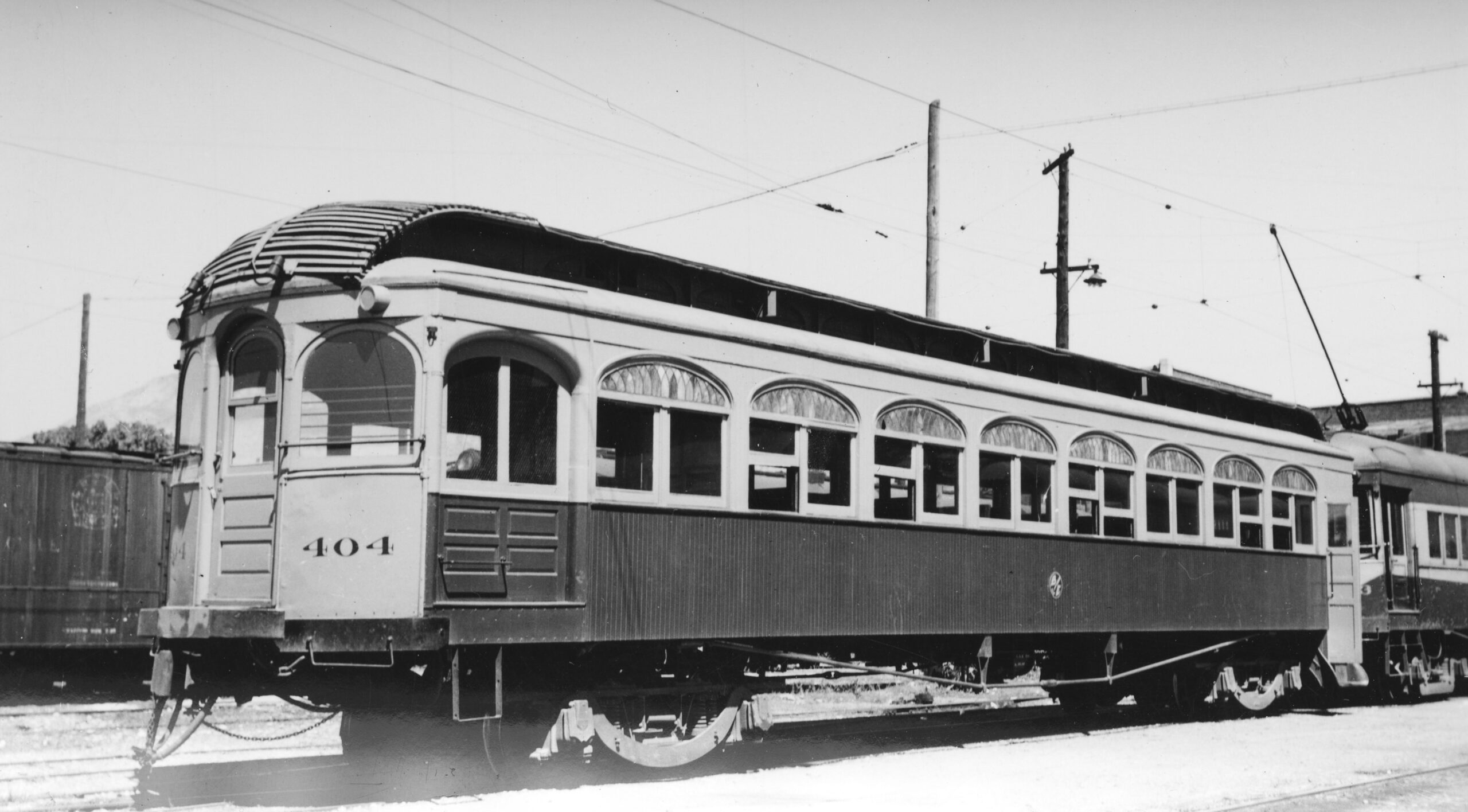 Bamberger Electric Railway | Ogden, Utah | Trailer car #404 | Niles Car & Manufacturing Company | August 1936 | D.W. Thickens photo | Elmer Kremkow Collectipn