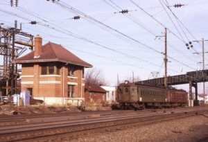 Penn Central | Monmouth Junction, New Jersey | MP54 431 | Midway Tower | January, 1976 | Larry Steinarten photograph