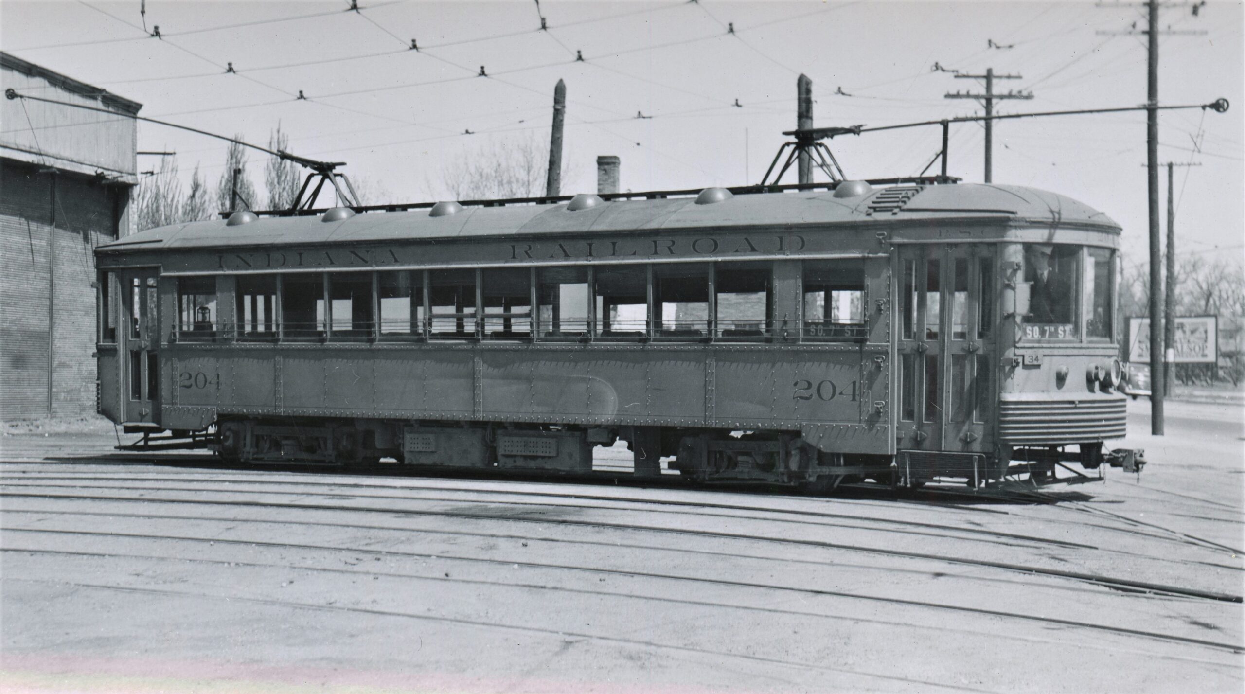 Indiana Railroad | Terre Haute, Indiana | Car 204 | Car shop | April 30, 1939 | William Schneider photograph