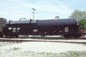 Norfolk and Western | Bellevue, Ohio | CS-2 class steel coil gondola car | May 10, 1980 | Emery Gulash