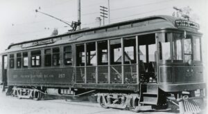 Pacific Electric Railway Company | Whittier, California | St. Louis car #257 | circa 1902 | Stuart A. Liebman photograph collection | Elmer Kremkow collection