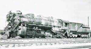Great Northern | Minneapolis, Minn. | ND class 2-8-2 #3377 steam locomotive | August 15, 1955 | Robert Morris photo