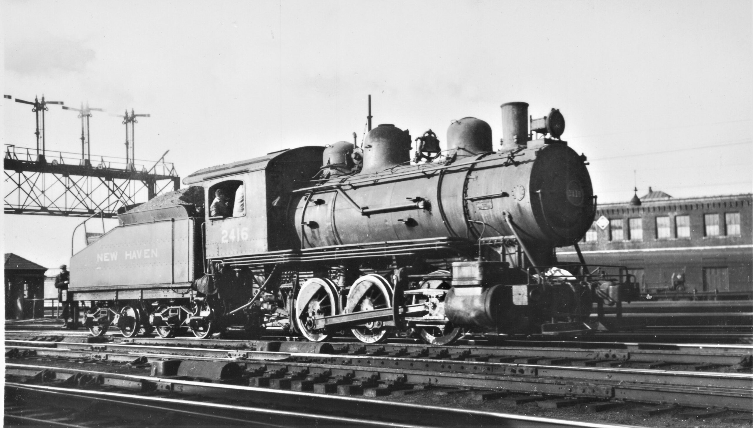 New York New Haven and Hartford Railroad | New Haven | Boston, Massachusetts | T-2b 0-6-0 #2416 steam locomotive | December 4, 1937
