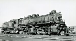 Great Northern | Kelly Lake, Minnesota | Class M2 2-6-6-2 #1963 steam locomotive | April 10, 1949 | Harold Vollrath photo