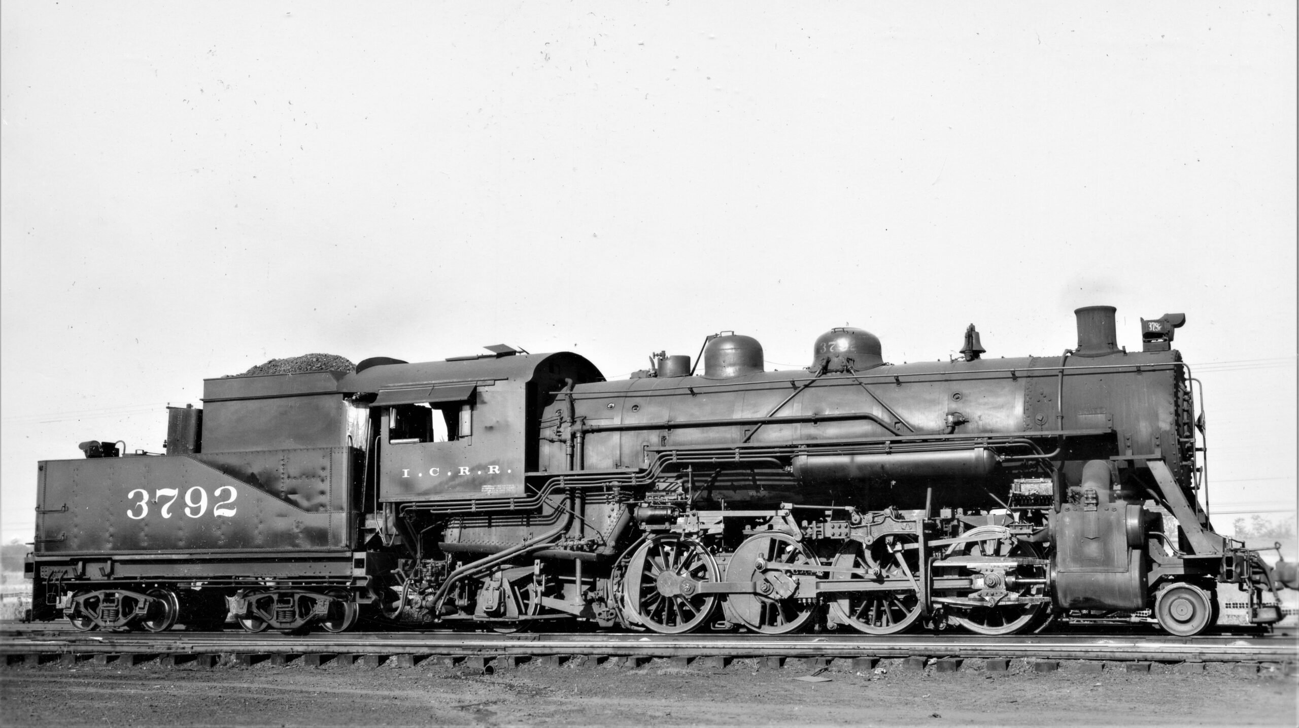 Illinois Central | North Jackson, Illinois | 2-8-2 steam locomotive #3792 | September 1, 1947 | C. W. Witbeck photograph | Elmer Kremkow Collection