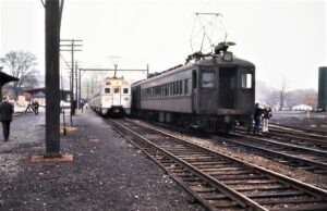 Reading Company | Doylestown, Pennsylvania | Electric MU cars 9025 and 830 | November 3, 1974 | Richard Prince
