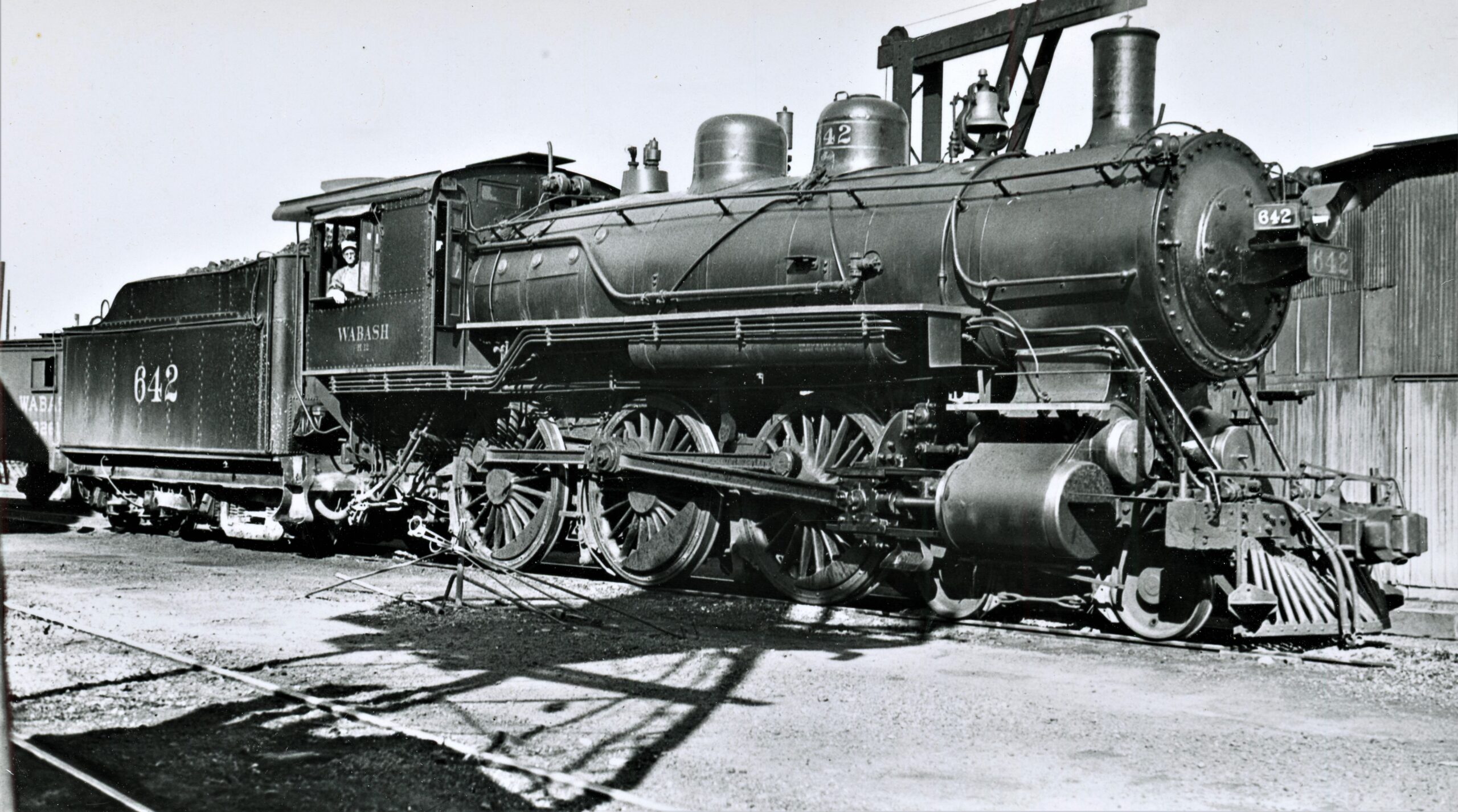 Wabash Railroad | Decatur, Illinois | Class H-12 4-6-0 #642 steam locomotive | built by Brooks | May 1934 | Harold Vollrath photograph | Elmer Kremkow Collection