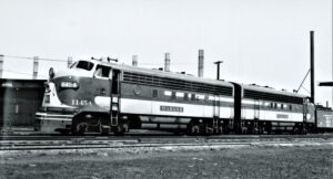 Wabash Railroad | Delray, Illinois | EMD Class F7a #1145A diesel-electric locomotive | November 29, 1951 | Felix Brundt photograph | Elmer Kremkow Collection