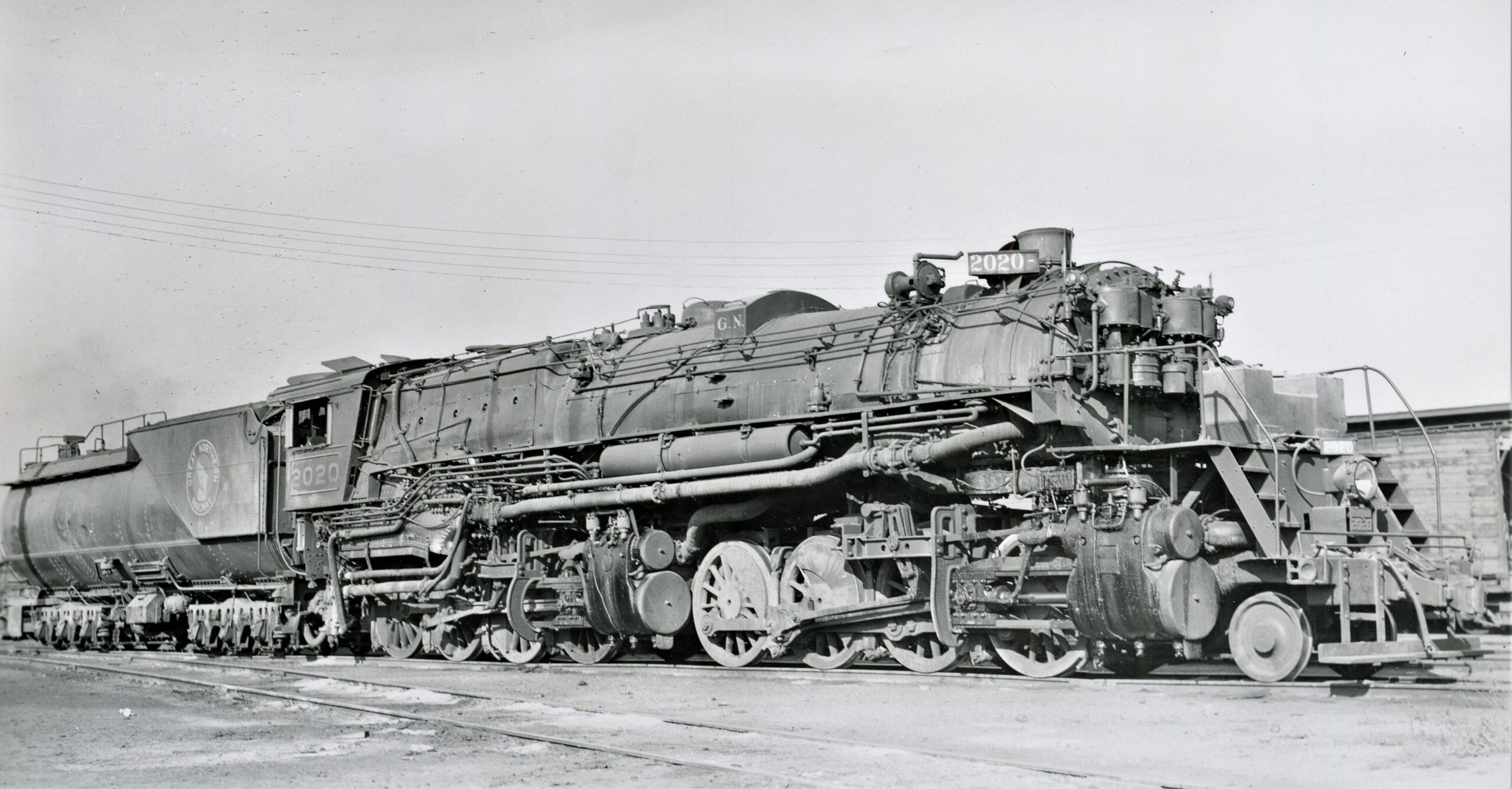 Great Northern | Kelly Lake, Minnesota | Class EL 2-8-8-0 #2020 “Consolidation Mallet” steam locomotive | September 10, 1952 | Robert Morris Photo